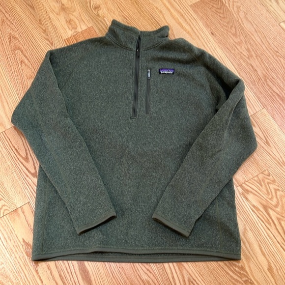 Patagonia men’s large better sweater 1/4 zip fleece lined jacket/pullover.